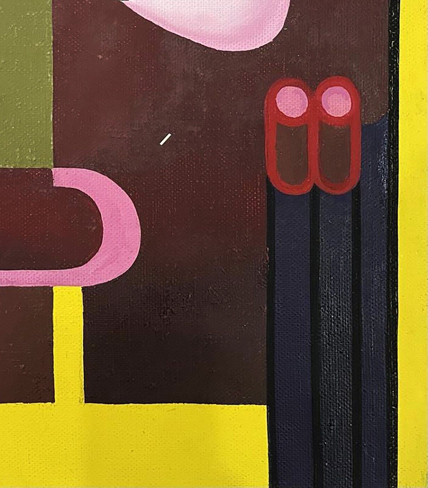 Oil painting Thoughts of Tenderness by Ihor Safonov, bold geometric shapes