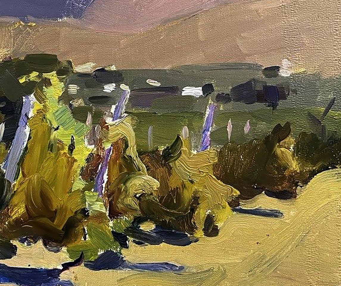 Oil painting Vineyards by Oleksandr Andreev textured landscape