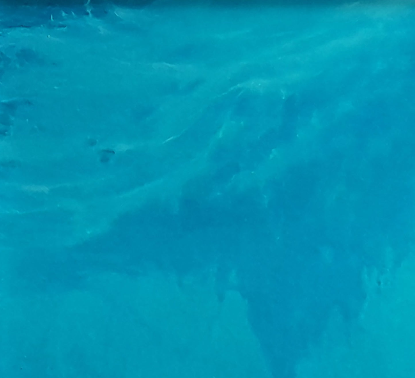 Oil painting The sea at the peak of silence by Vasily Korkishko, turquoise swirls