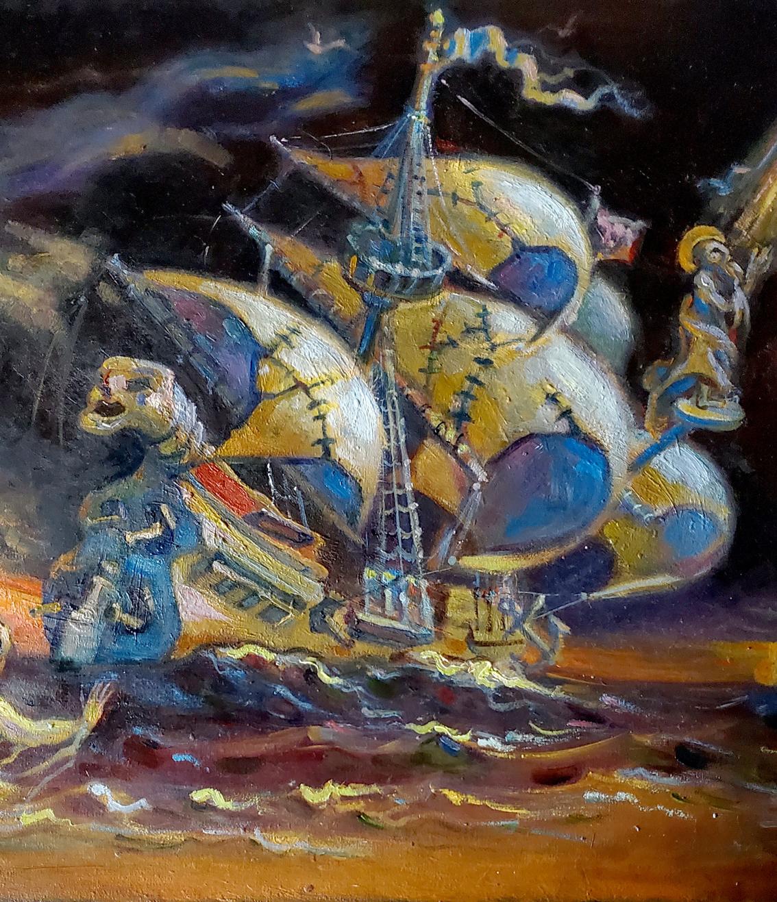 Vibrant oil painting The Temptation of St. Anthony by Litvinov Daniil Olegovich
