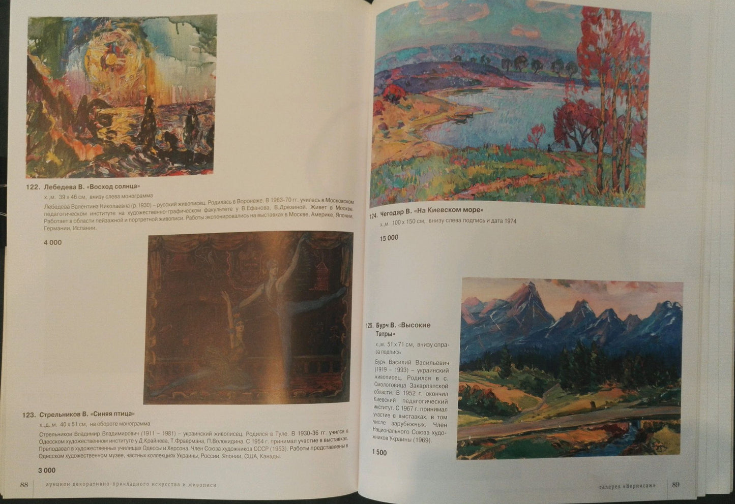 Oil painting Landscape Chegodar by Vasily Dmitrievich in art catalog page