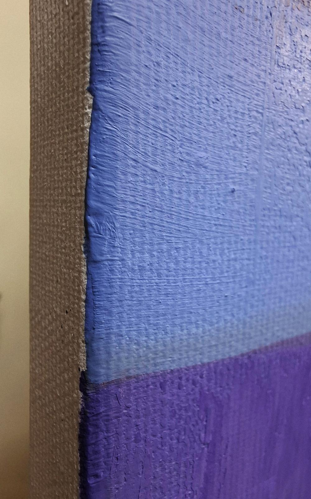 Oil painting Light lines by Sergiy Voichenko, blue purple gradient canvas