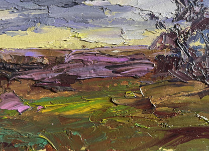 Oil painting Its a nasty day by Boris Serdyuk textured landscape