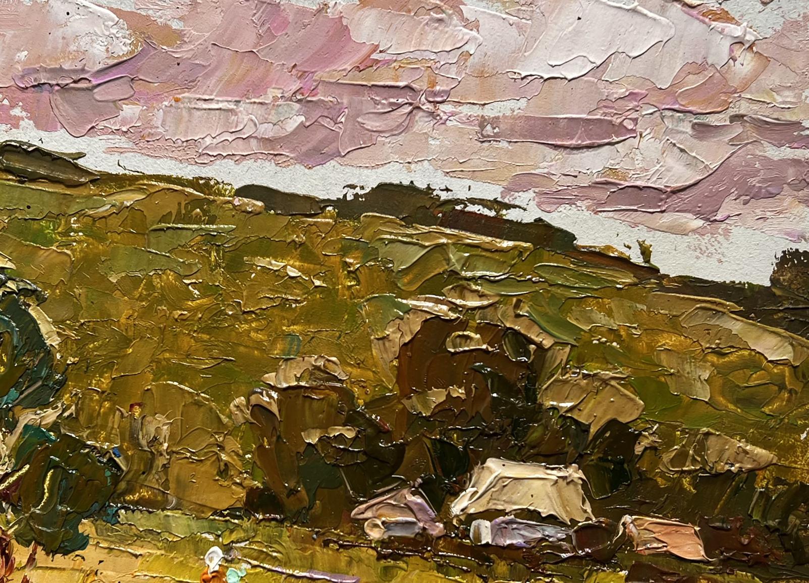 Oil painting A walk along the outskirts of the village by Oleksiy Ivanyuk