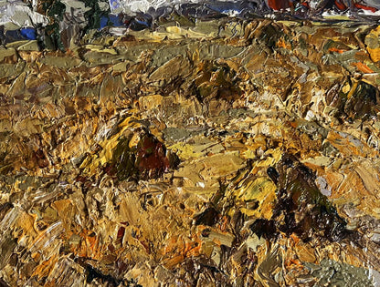 Impasto oil painting After working in the field by Oleksiy Ivanyuk