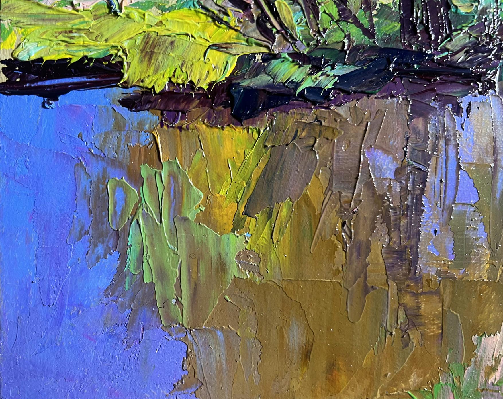 Vibrant impressionist oil painting Warm days of spring by Boris Serdyuk