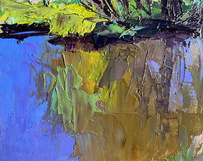 Vibrant impressionist oil painting Warm days of spring by Boris Serdyuk