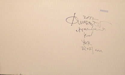 Back of Dima Filatov Beautiful Money acrylic with black ink signature