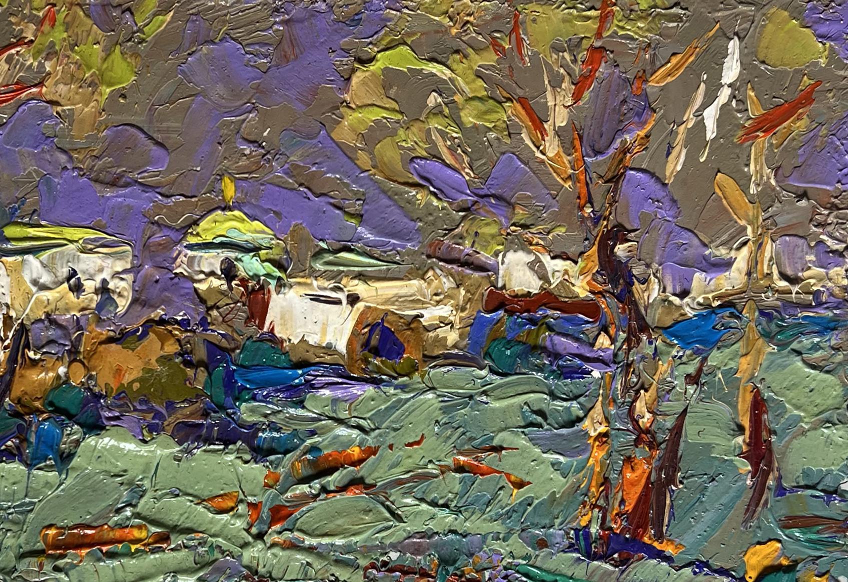 Vibrant impressionist oil painting Amazing evening by Oleksiy Ivanyuk