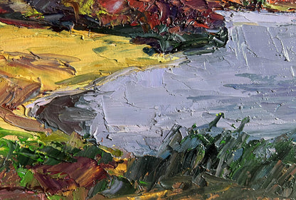 Oil painting The beauty of an autumn evening by Boris Serdyuk