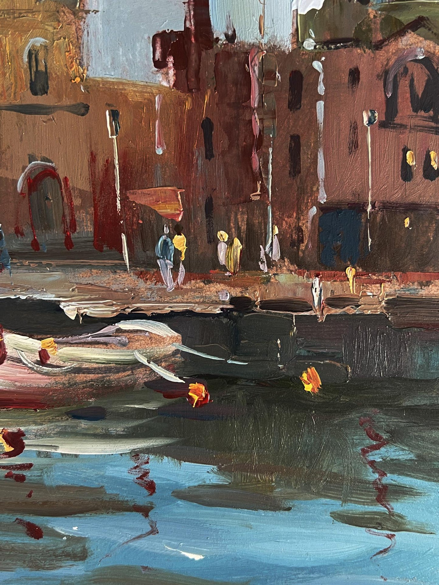 Oil painting of ancient Venice streets by Yuriy Suprunchuk