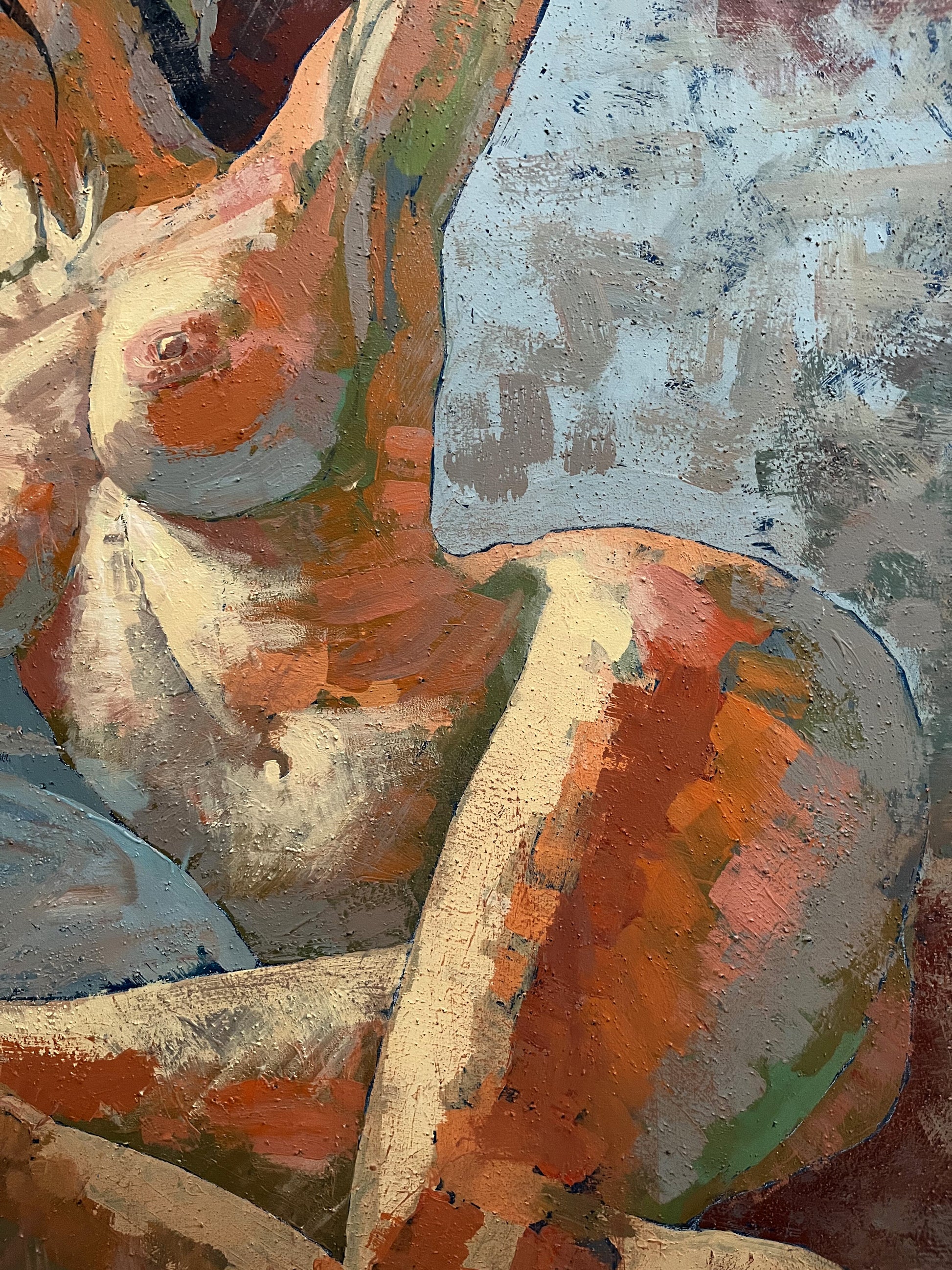 Acrylic painting Woman nude Serhiy Kovalev