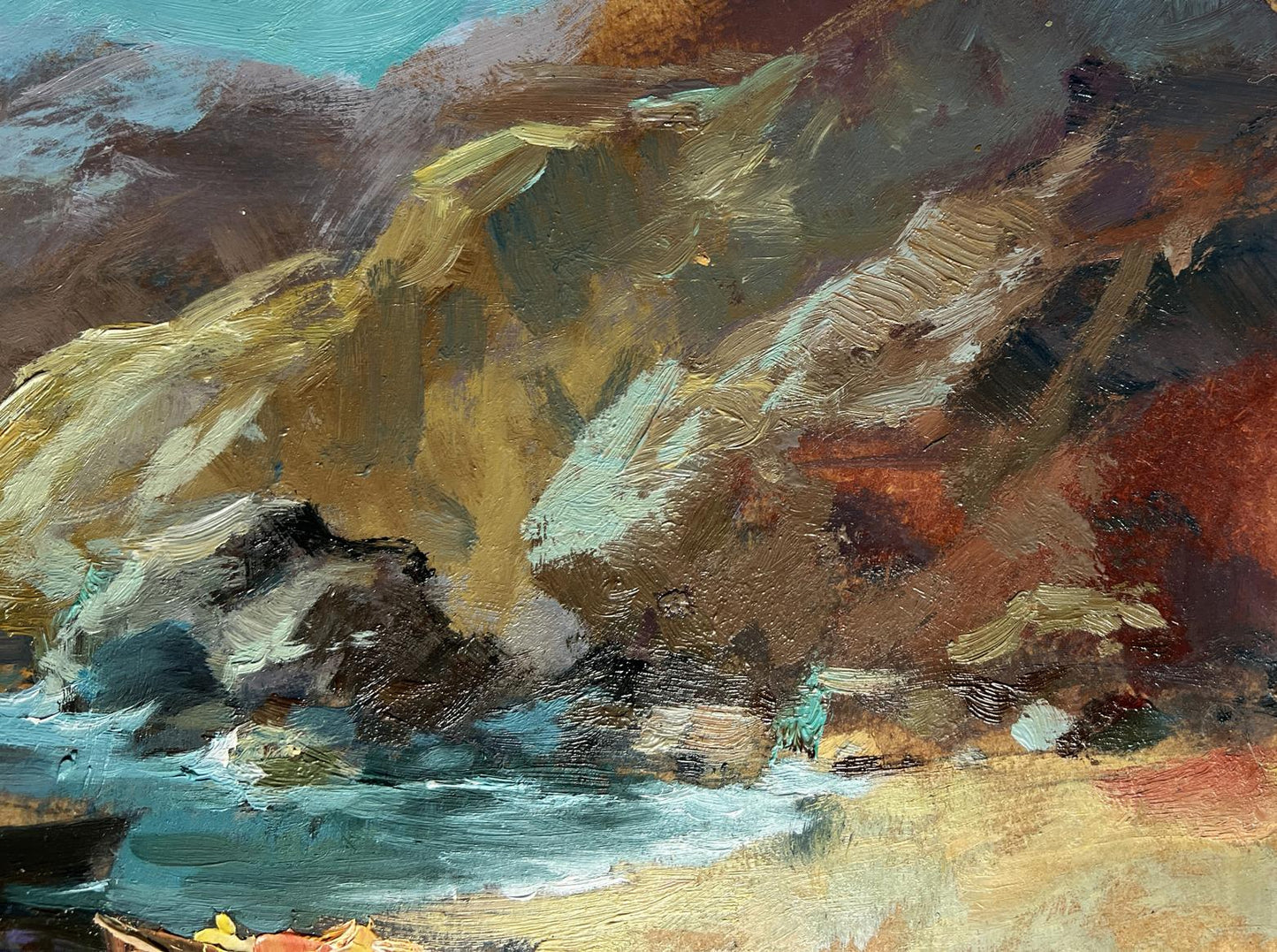 Oil painting Dream of the sea and mountains by Yuriy Suprunchuk