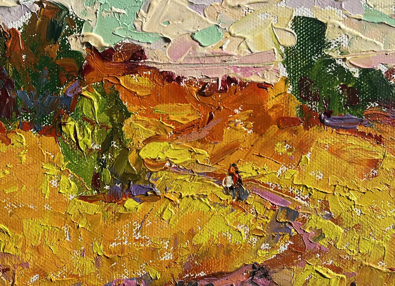 Vibrant oil painting A light breeze in the field by Oleksiy Ivanyuk