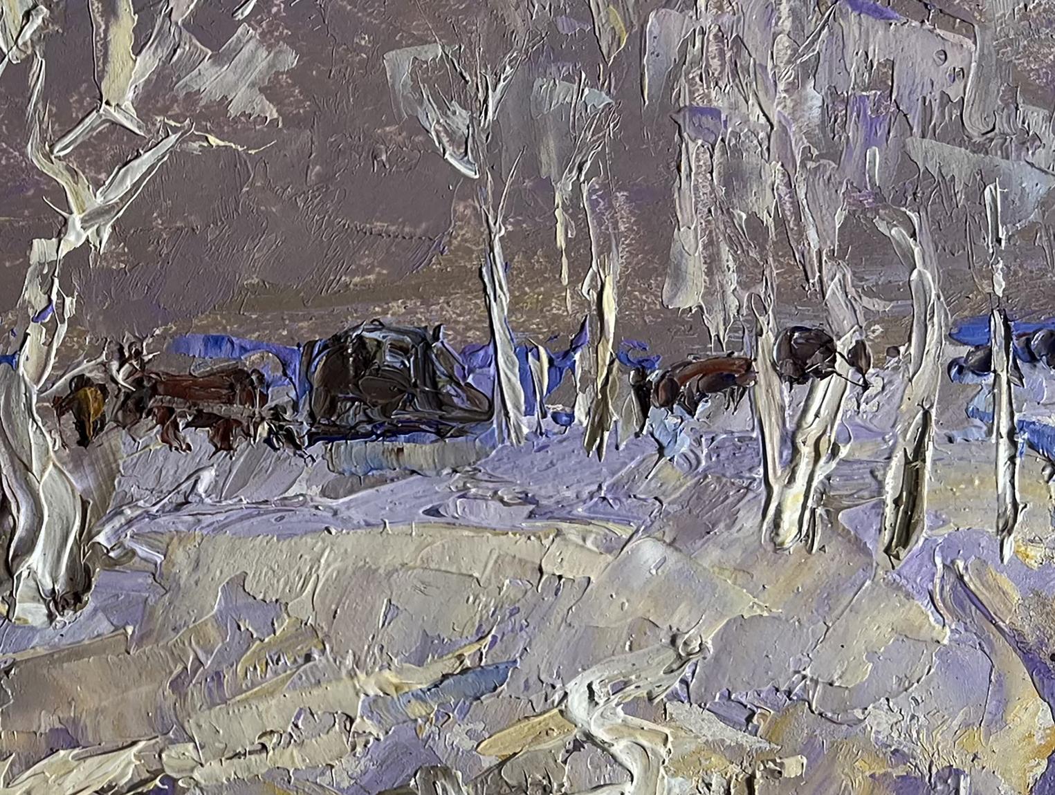 Oil painting The end of winter is coming soon by Oleksiy Ivanyuk