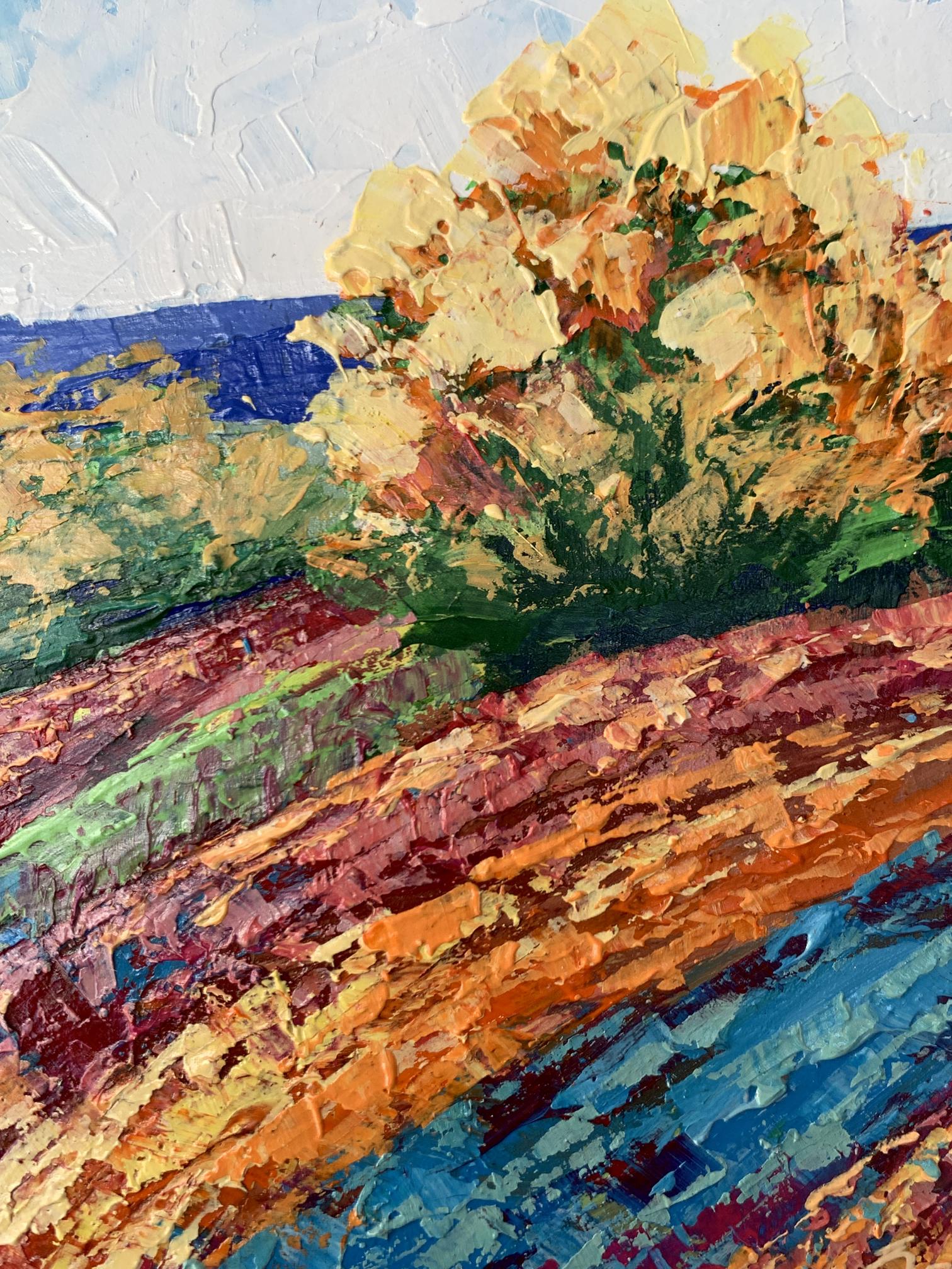 Oil painting Autumn days in the mountains by V. Zadorozhnya