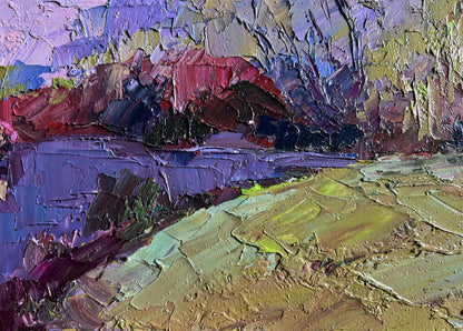 Oil painting Hot August Day by Boris Serdyuk with vibrant impasto strokes