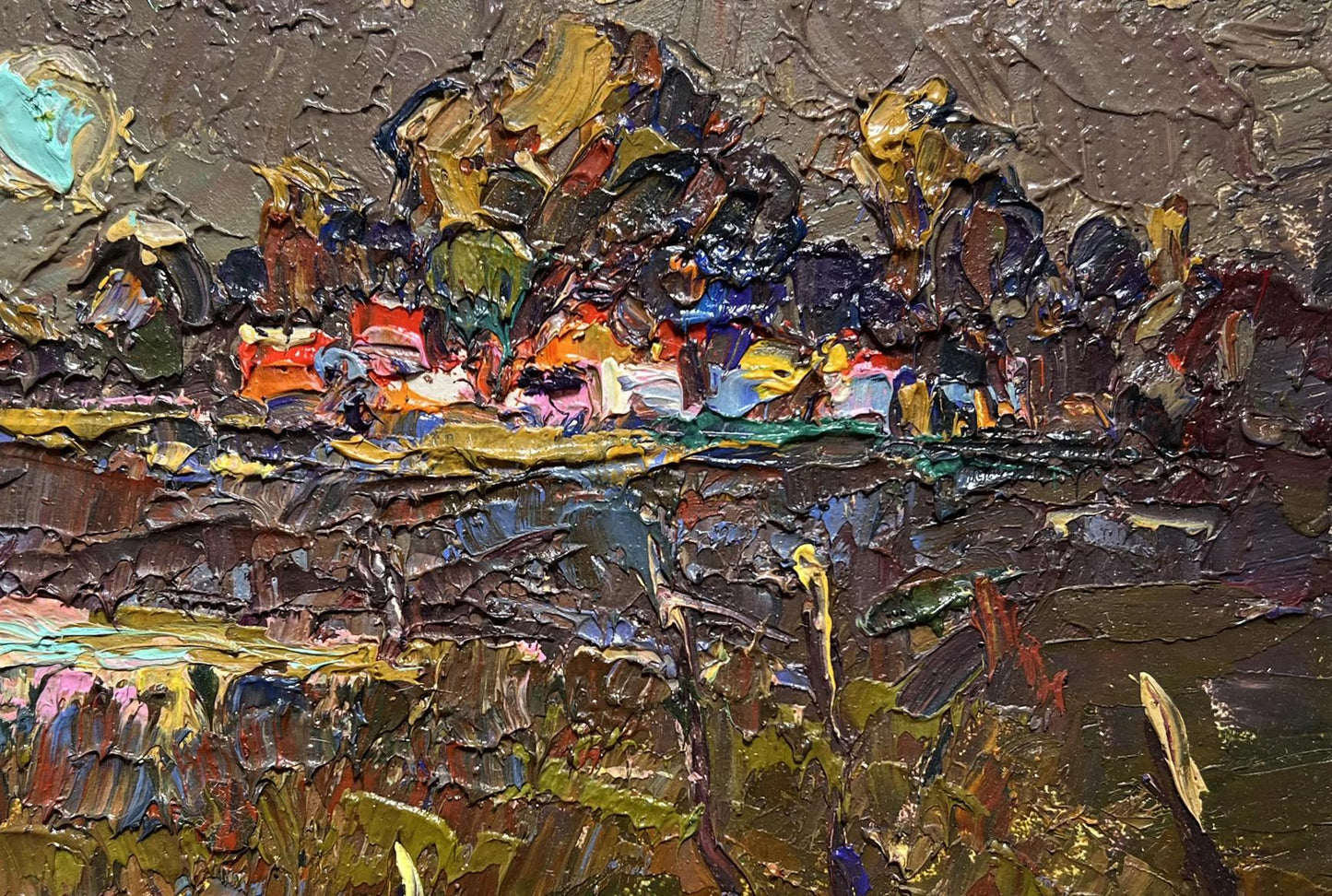 Oil painting Evening Silence in the Village by Oleksiy Ivanyuk