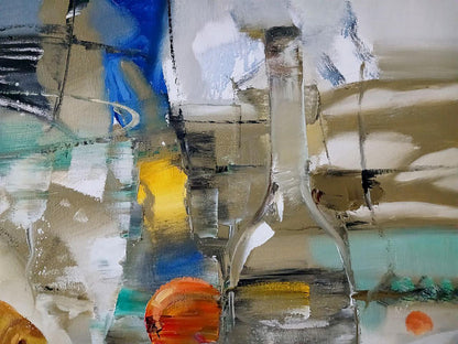 Abstract expressionist oil painting Goldfish by Anatoly Tarabanov