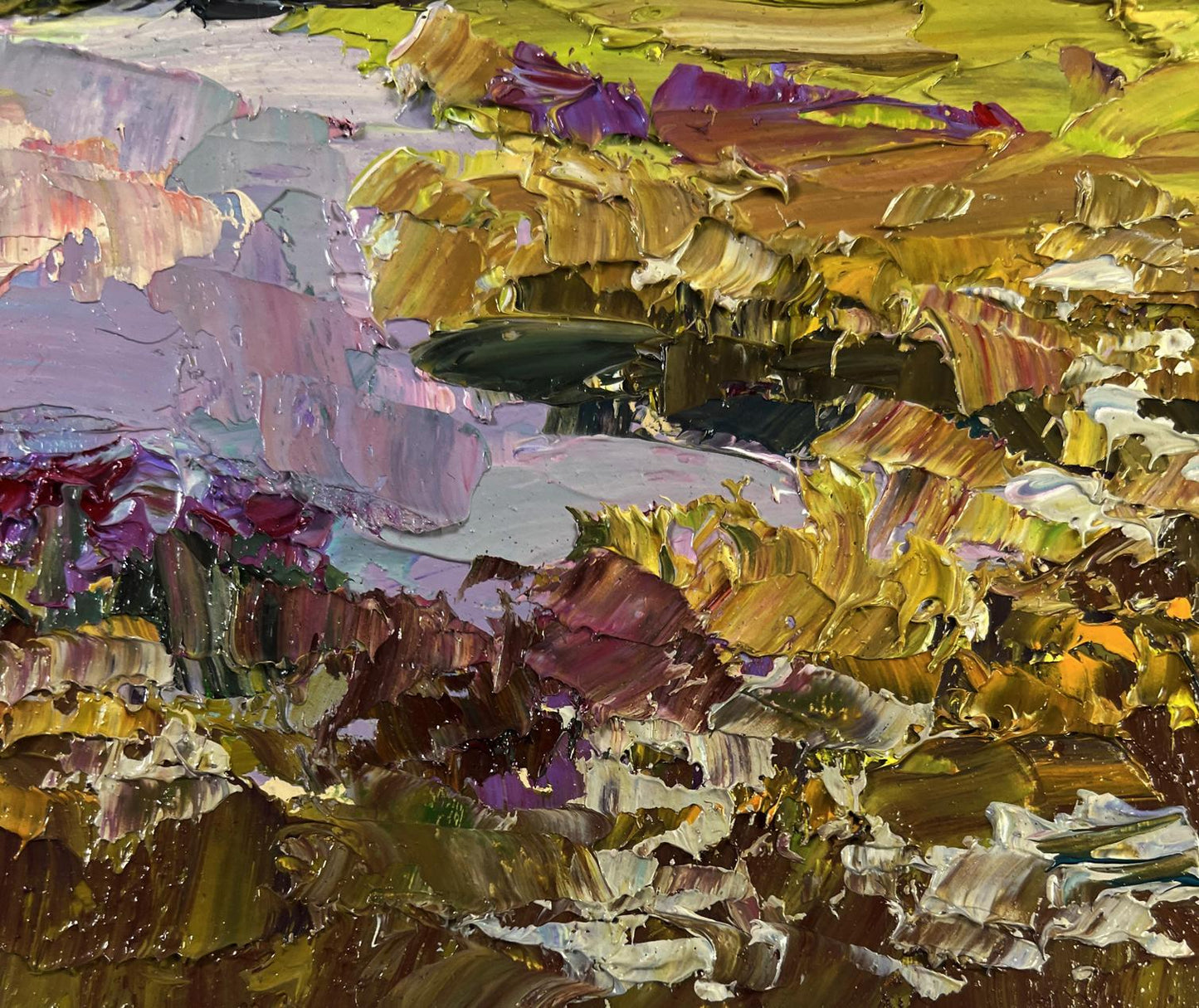 Oil painting Sunny days and boundless joy of nature by Boris Serdyuk