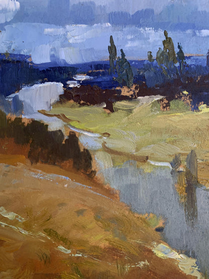 Oil painting The river flows into the distance by Yuriy Suprunchuk