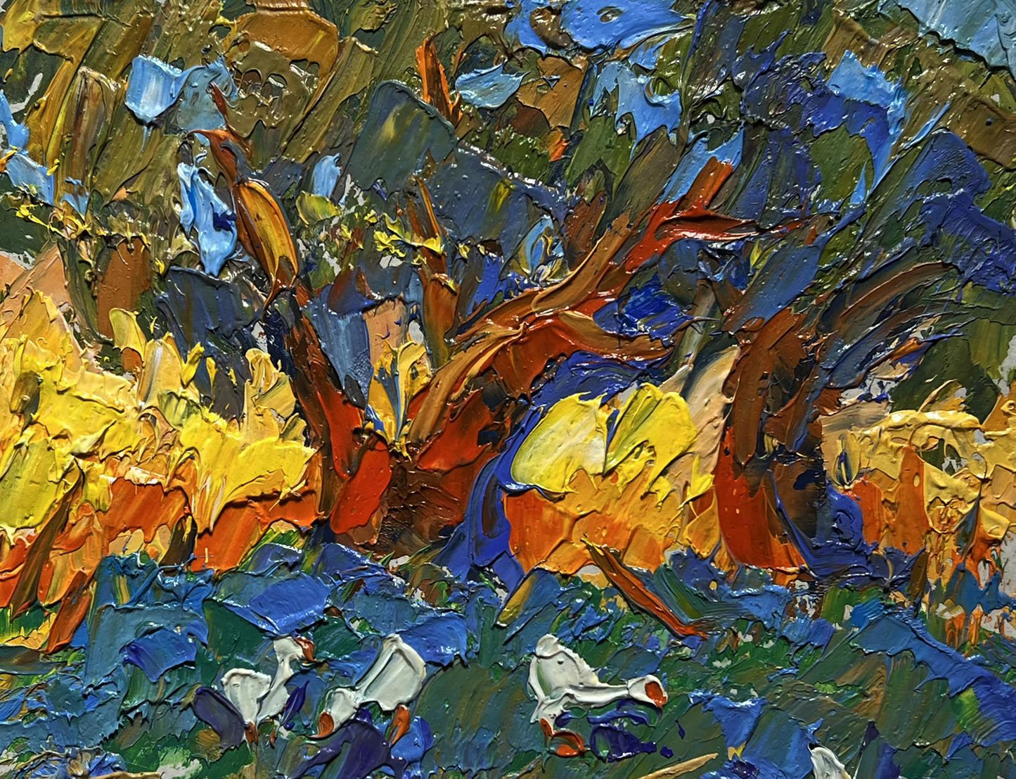 Vibrant impressionist oil painting In the Shade of the Willow by Oleksiy Ivanyuk