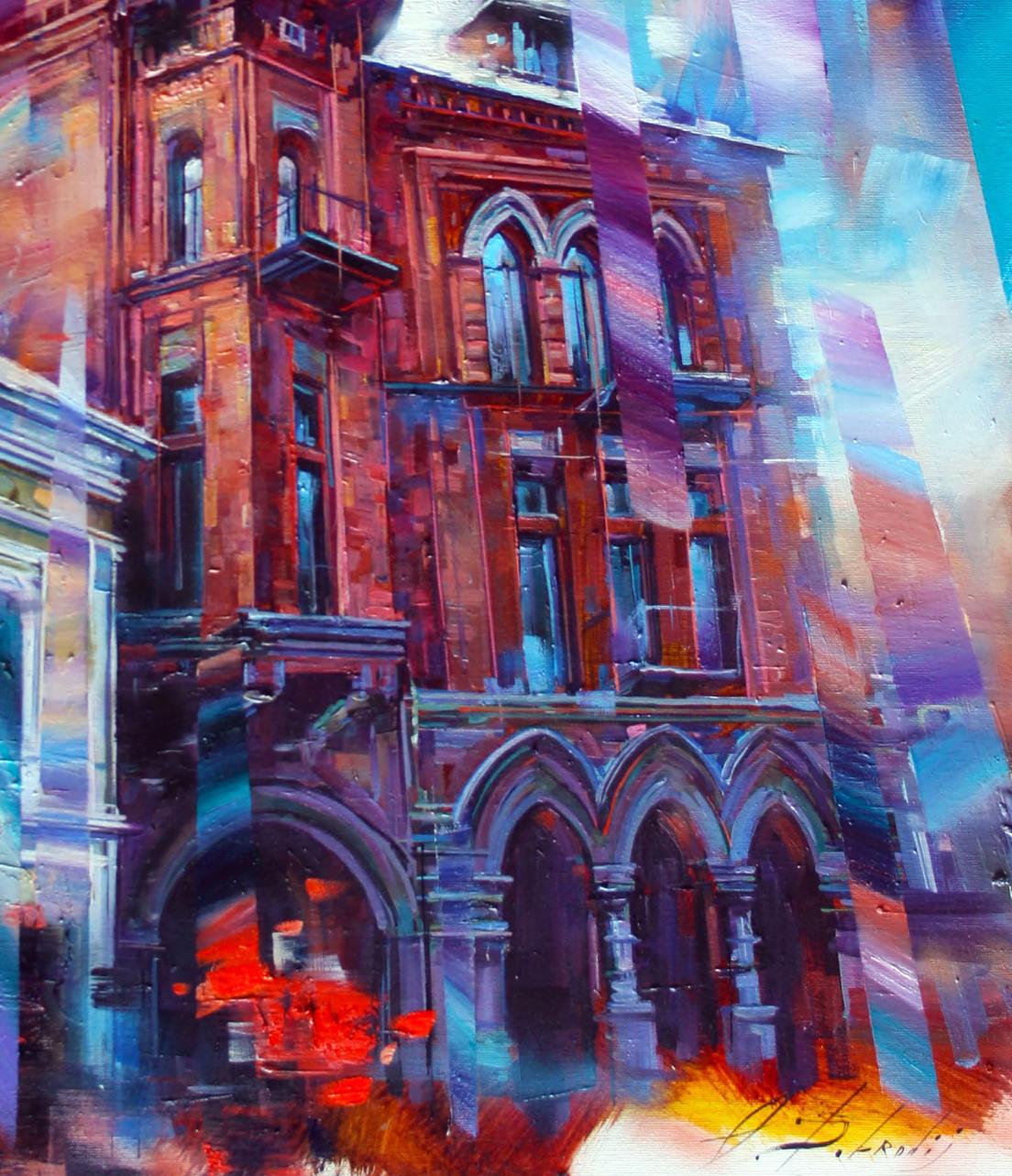 Vibrant oil painting of Barons House by Alexander Dobrodiy
