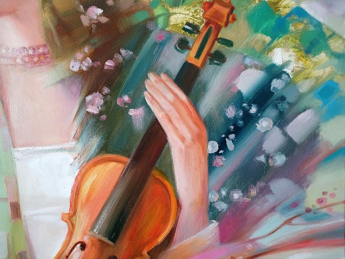 Abstract oil painting Portraits 