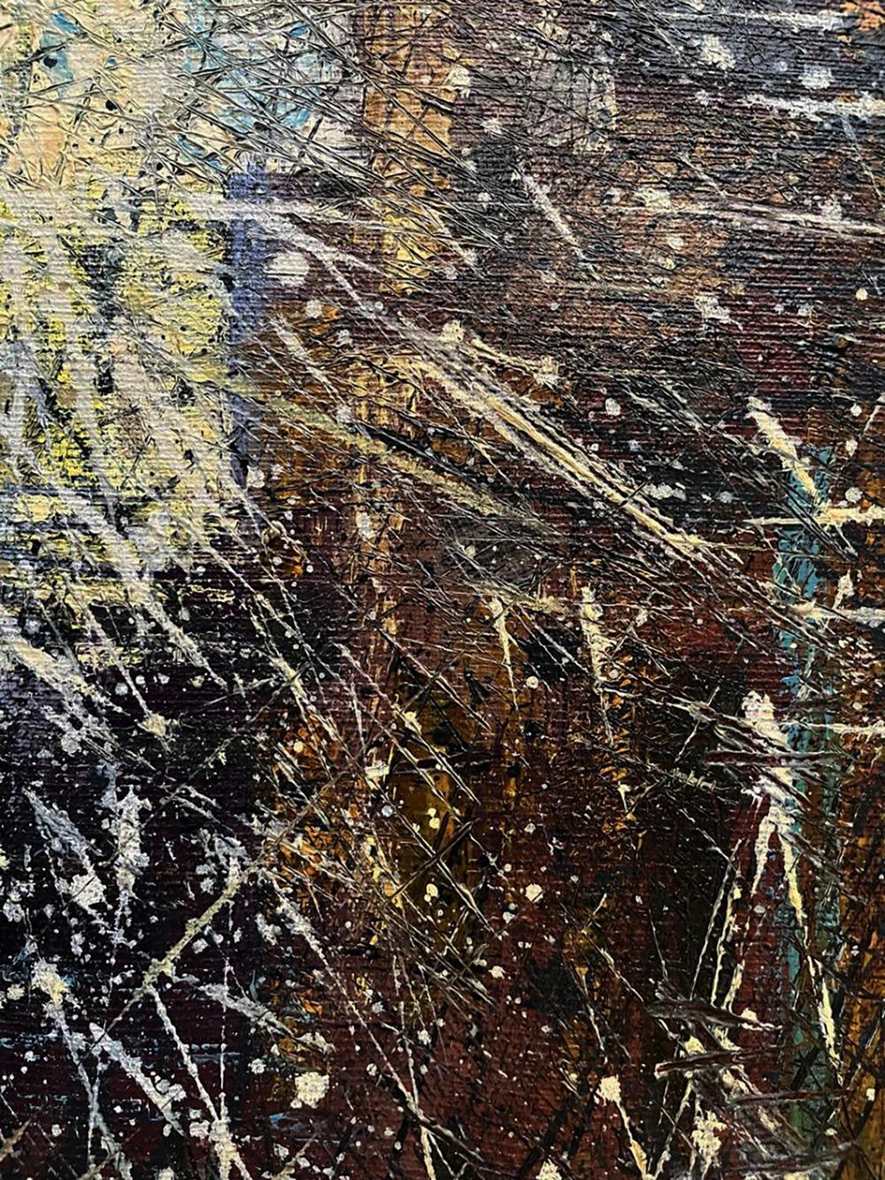 Oil painting Spatial gamet by Serhiy Kovalev with bold textured brushstrokes