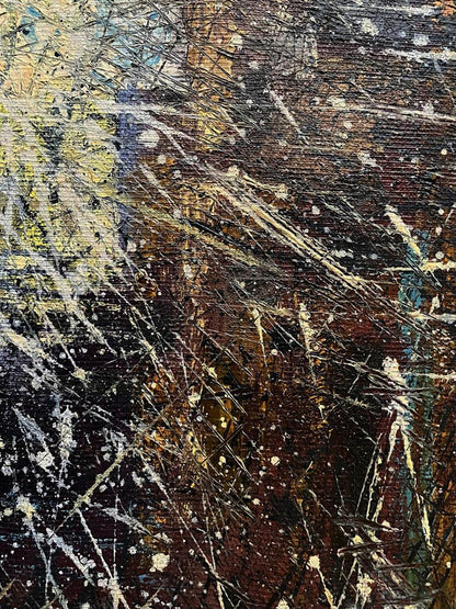 Oil painting Spatial gamet by Serhiy Kovalev with bold textured brushstrokes