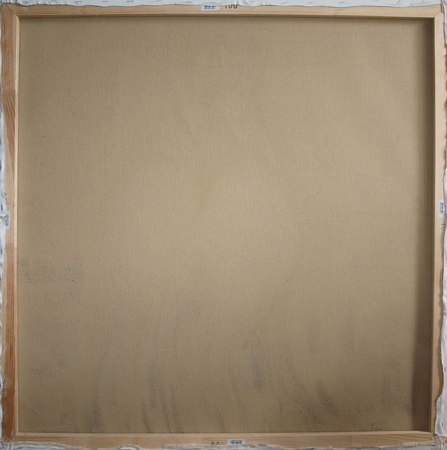 Back of Oil painting Vivid emotions Konsta G. Amelinn with wood frame