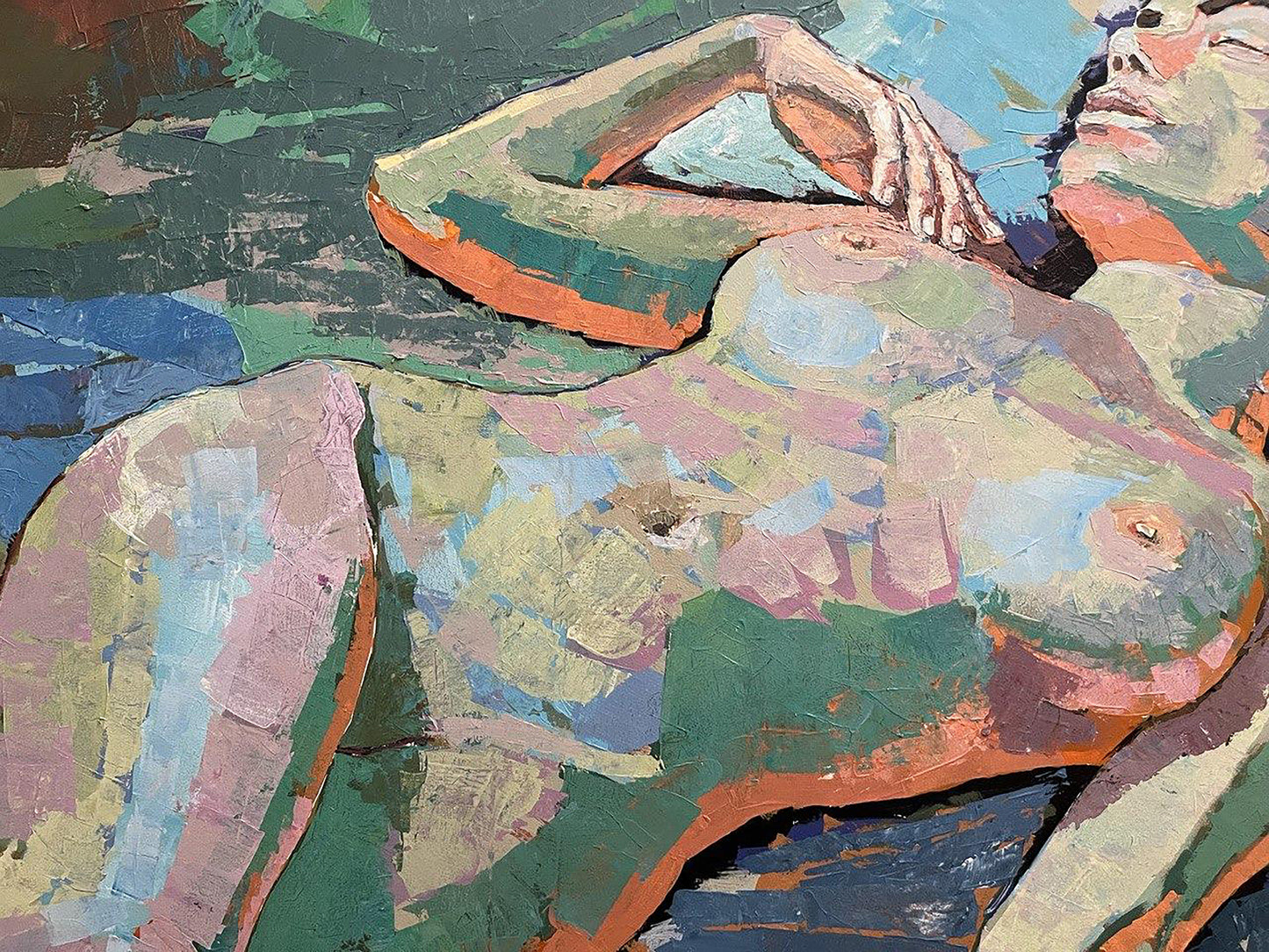 Acrylic painting figure Woman Serhiy Kovalev