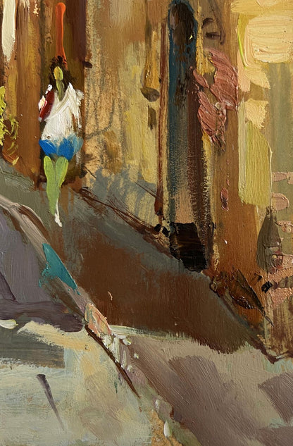 Oil painting Summer walk around the city by Yuriy Suprunchuk