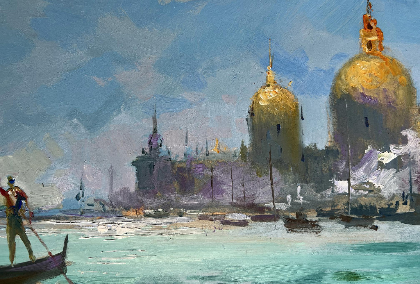 Impressionist oil painting Holidays in Venice by Yuriy Suprunchuk