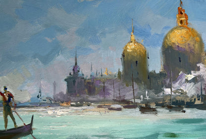 Impressionist oil painting Holidays in Venice by Yuriy Suprunchuk