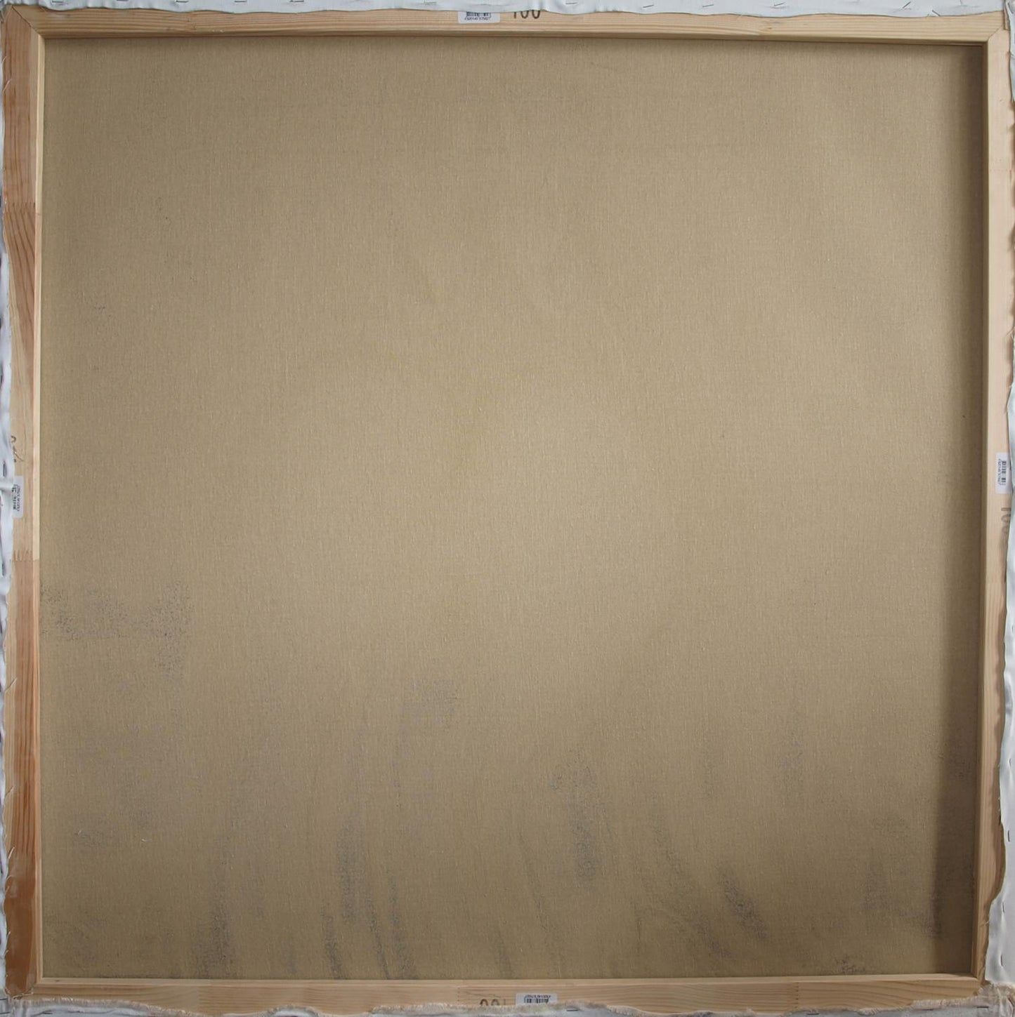 Back of Oil painting After a hard week Konsta G. Amelinn canvas with wood frame