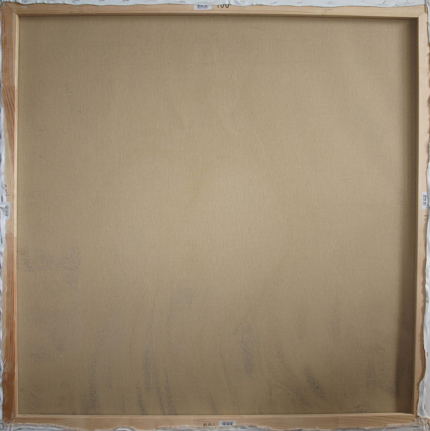 Back of Oil painting After a hard week Konsta G. Amelinn canvas with wood frame
