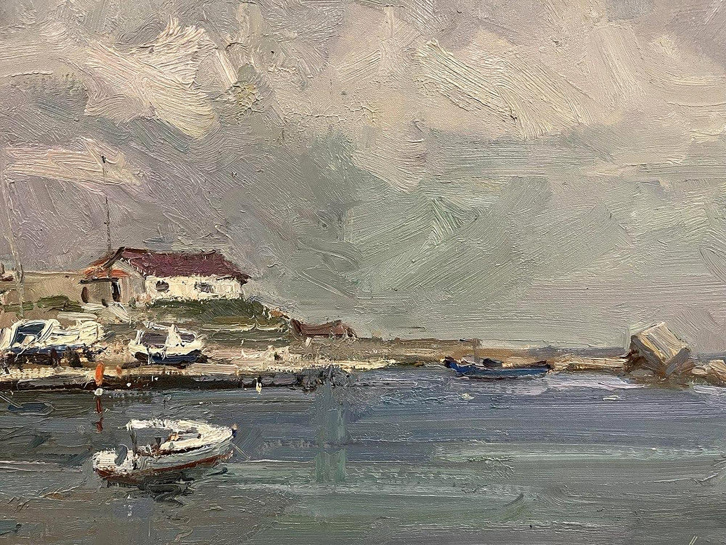 Oil painting Yacht Oleksandr Andreev