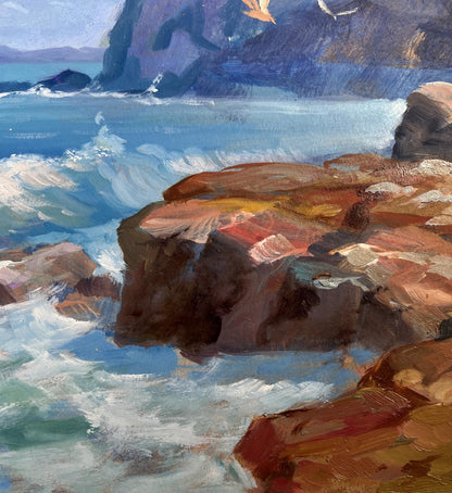 Oil painting Sea Breeze on a Clear Day by Yuriy Suprunchuk