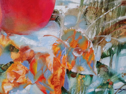 Abstract oil painting Apples On The Snow Anatoly Tarabanov