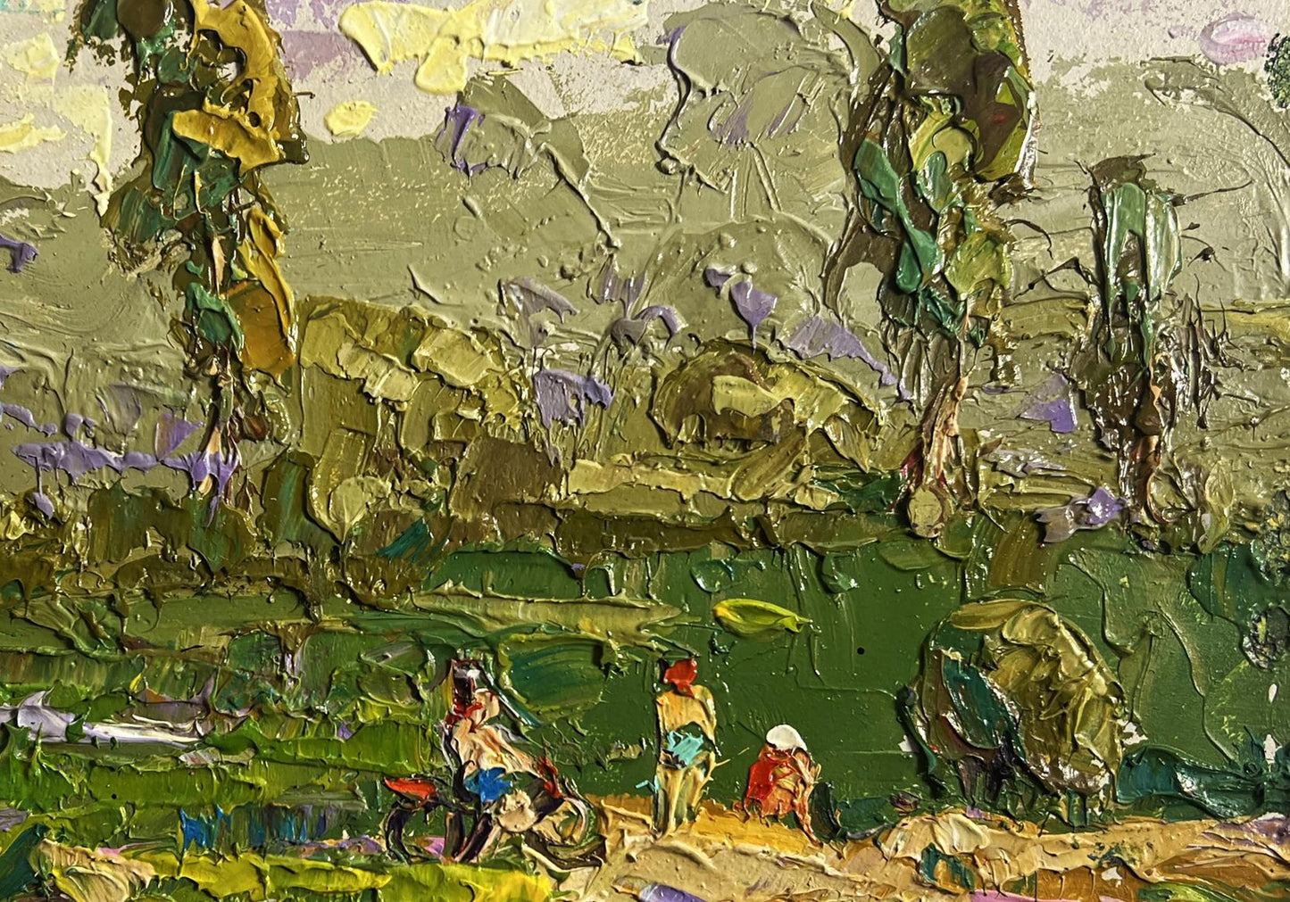 Oil painting Summer walk outside the village by Oleksiy Ivanyuk