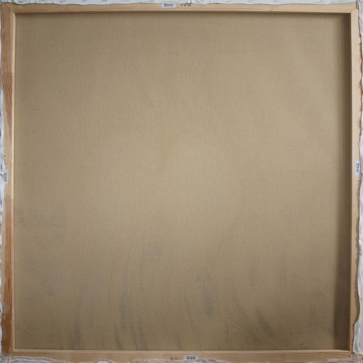 Back of Oil painting Touching bodies Konsta G. Amelinn canvas with wood frame
