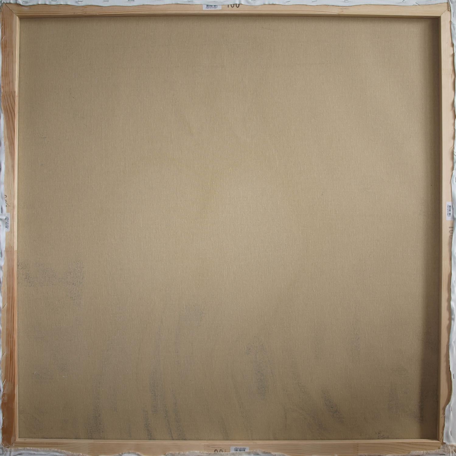 Back of Oil painting Touching bodies Konsta G. Amelinn canvas with wood frame