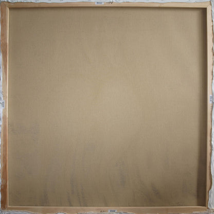 Back of Oil painting Touching bodies Konsta G. Amelinn canvas with wood frame