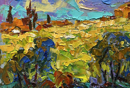 Vibrant impasto oil painting Sunny summer day by Oleksiy Ivanyuk
