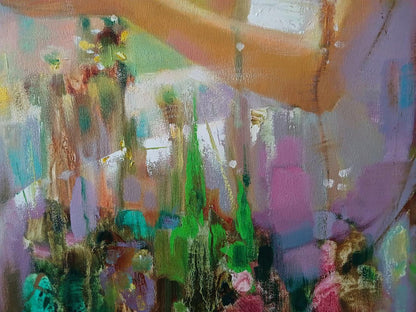 Vibrant Spring Mirage abstract oil painting by Anatoly Tarabanov