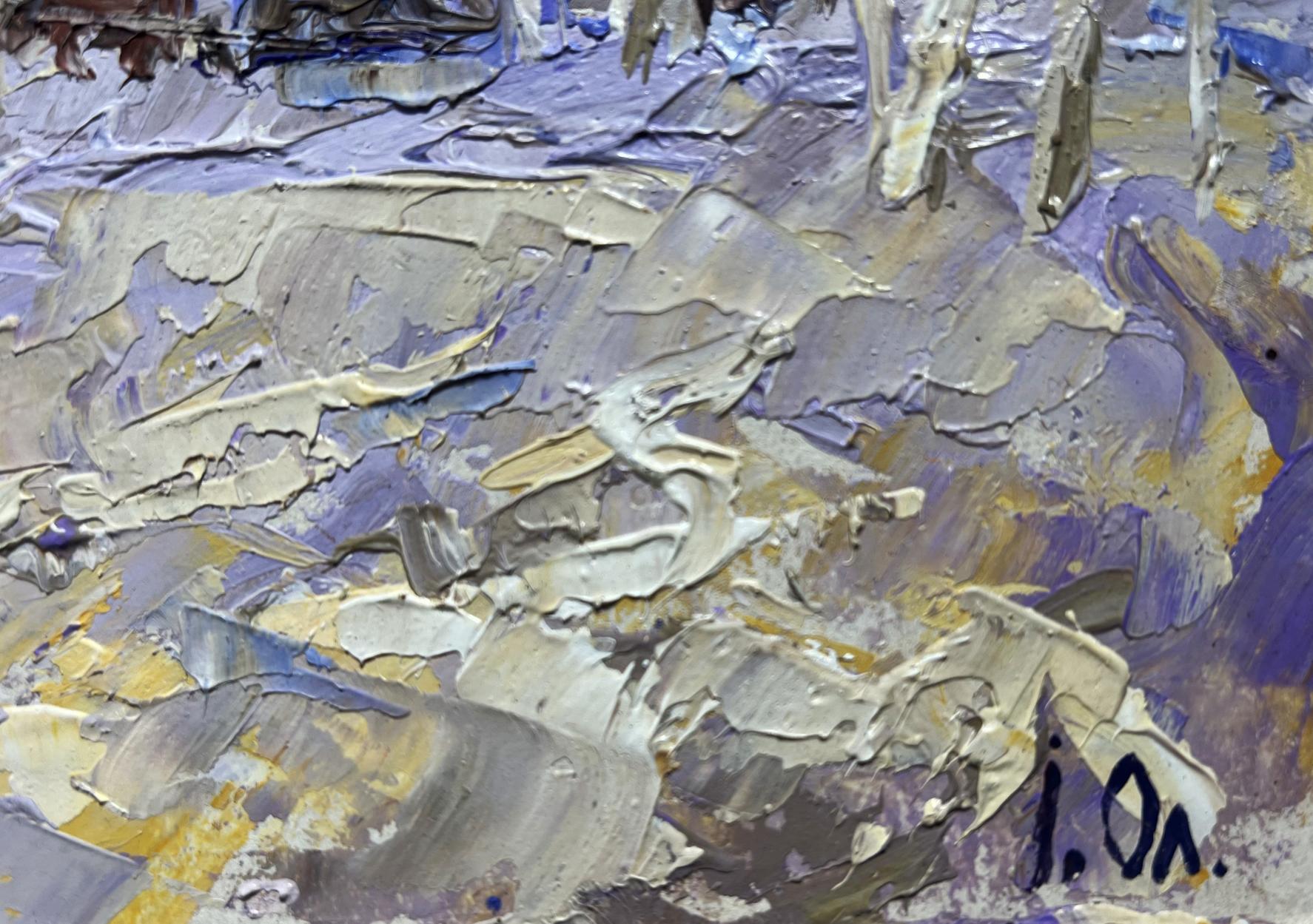 Oil painting The end of winter is coming soon by Oleksiy Ivanyuk