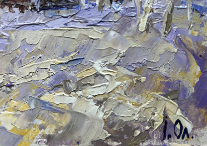 Oil painting The end of winter is coming soon by Oleksiy Ivanyuk