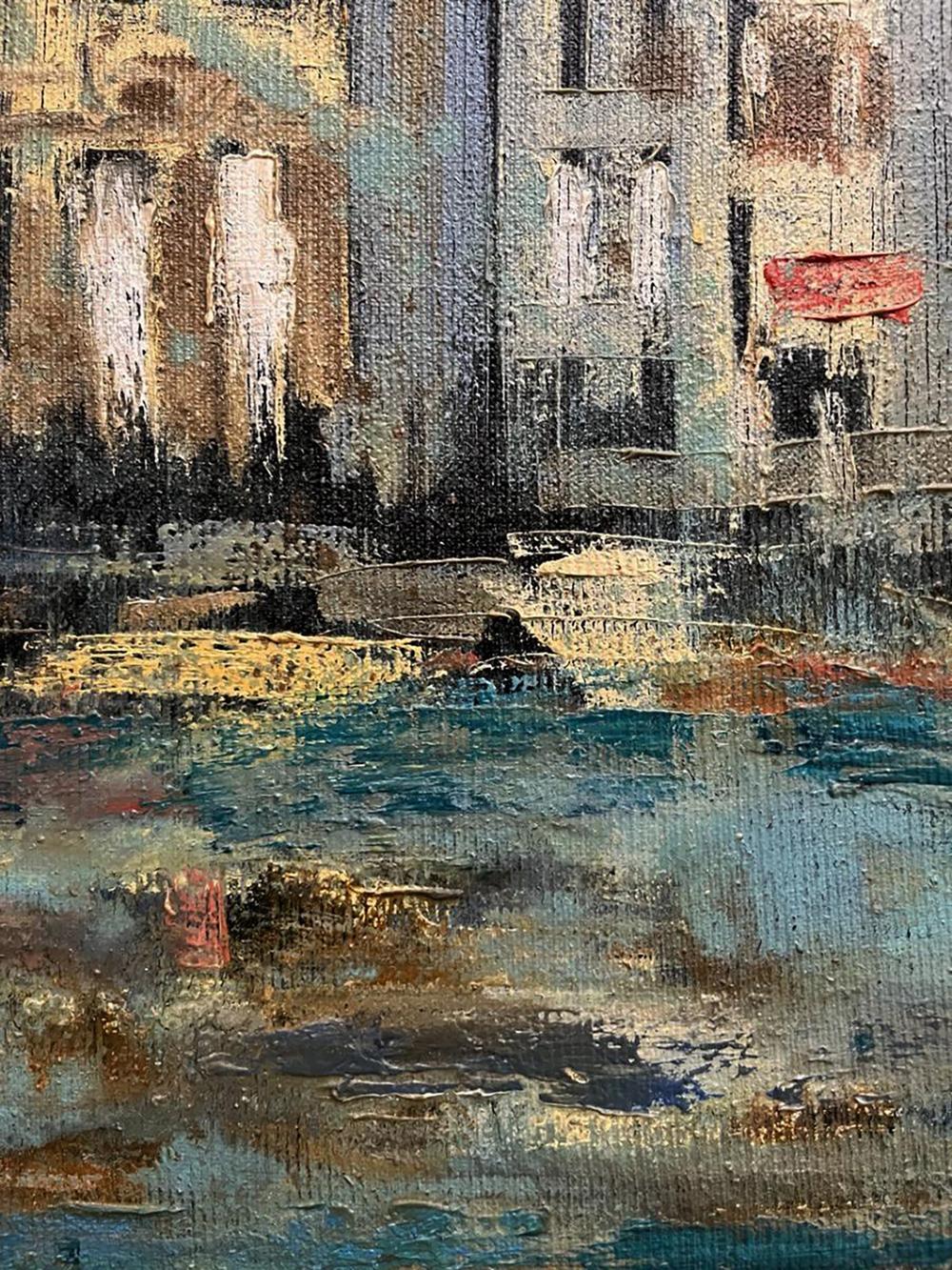 Abstract oil painting Outside after the rain by Serhiy Kovalev