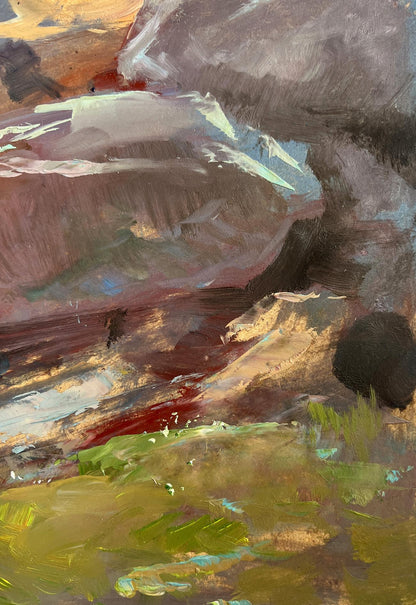 Oil painting Sea Symphony of Waves by Yuriy Suprunchuk textured terrain